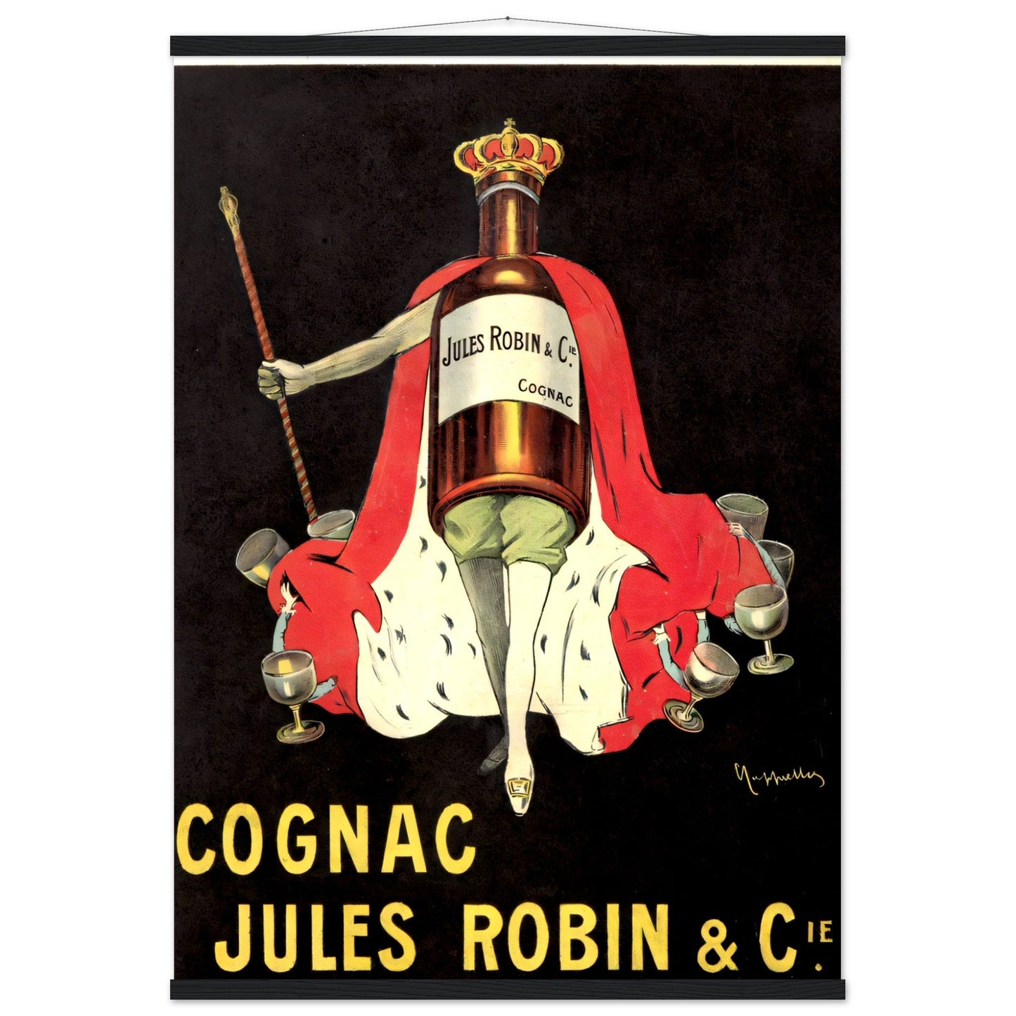 Jules Robin Cognac Vintage poster reprint on Premium Matte Paper - Posterify