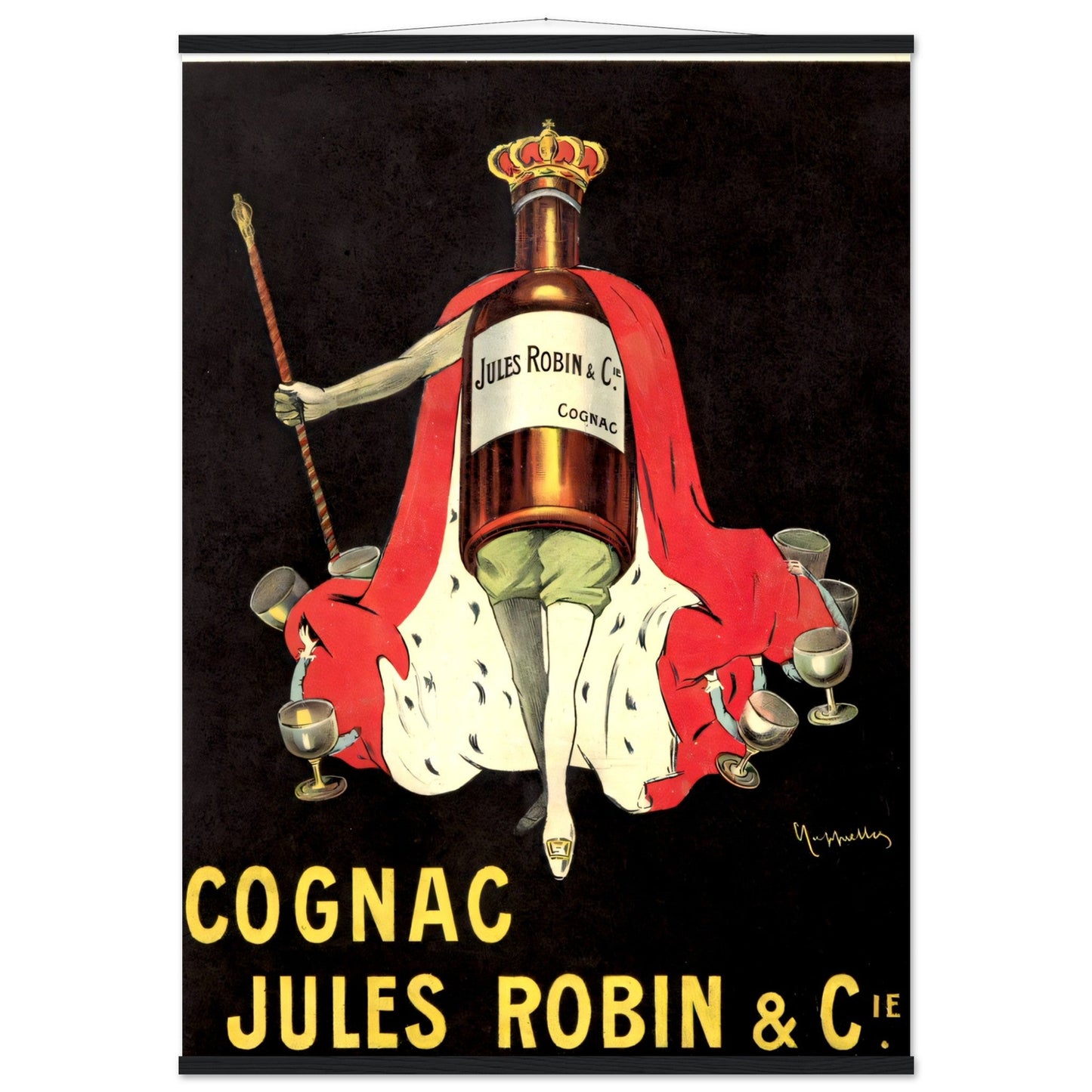 Jules Robin Cognac Vintage poster reprint on Premium Matte Paper - Posterify