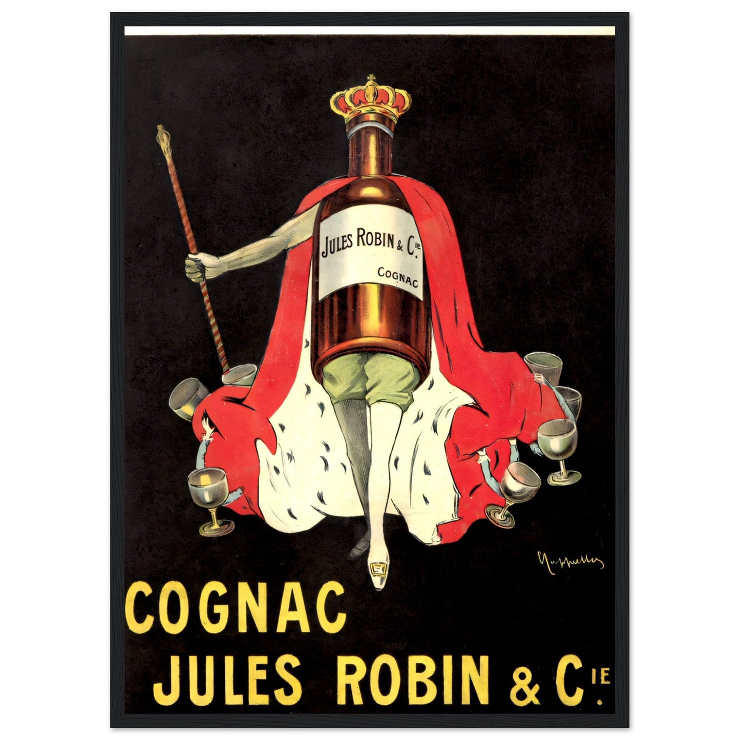 Jules Robin Cognac Vintage poster reprint on Premium Matte Paper - Posterify