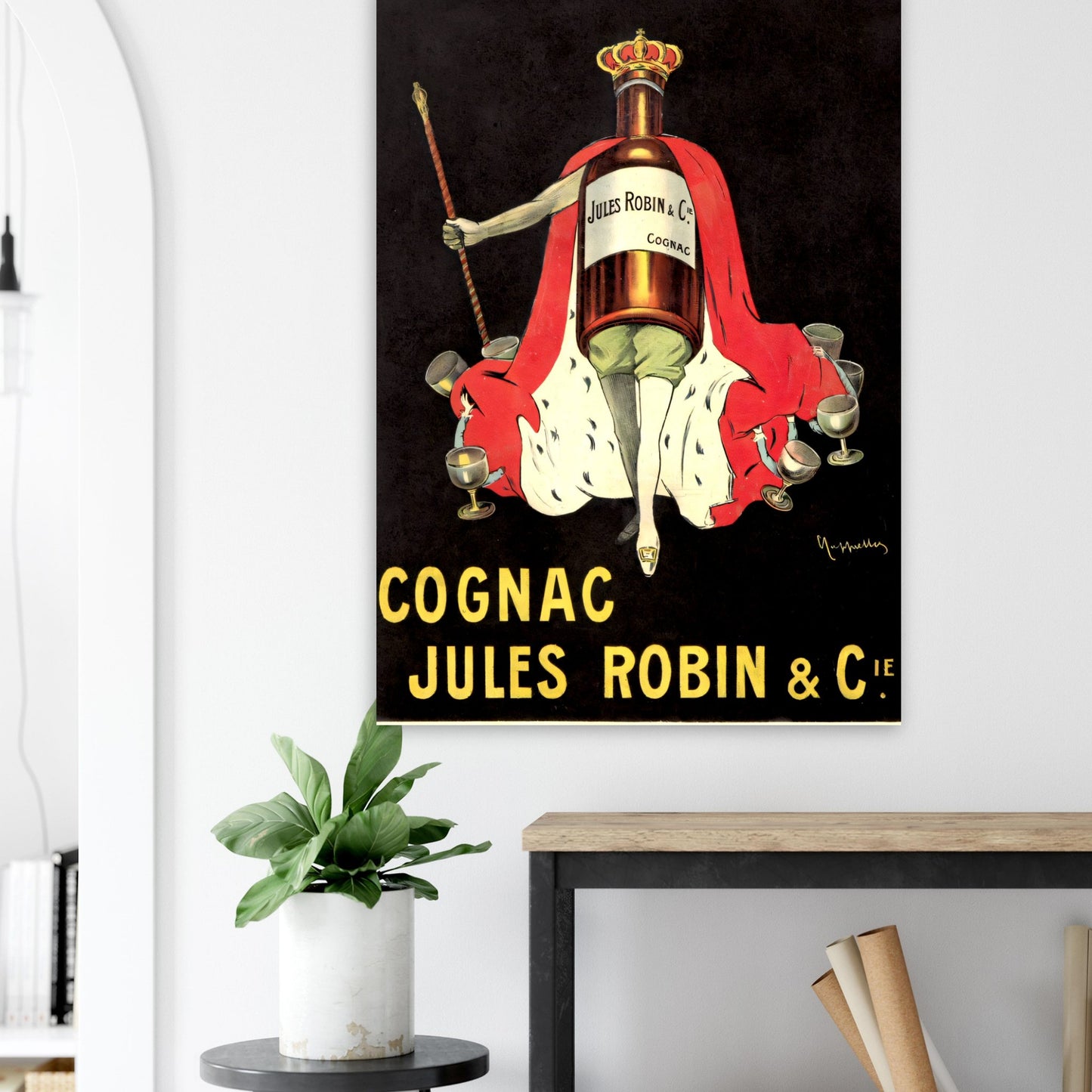 Jules Robin Cognac Vintage poster reprint on Premium Matte Paper - Posterify