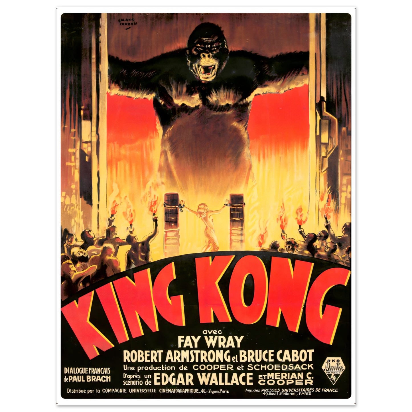 King Kong Vintage poster reprint on Premium Matte Paper - Posterify