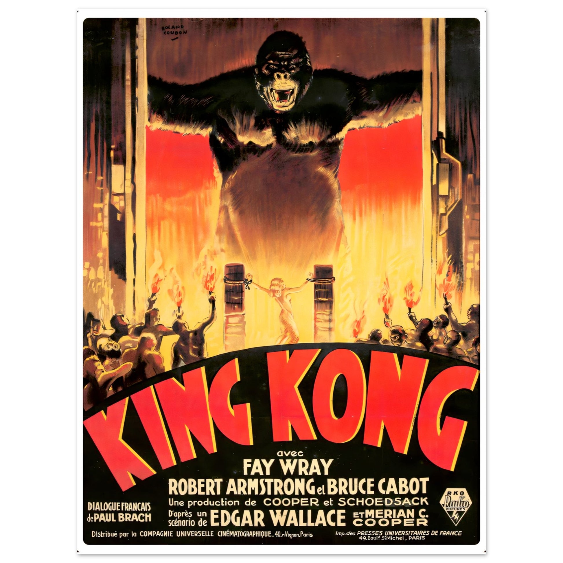 King Kong Vintage poster reprint on Premium Matte Paper - Posterify