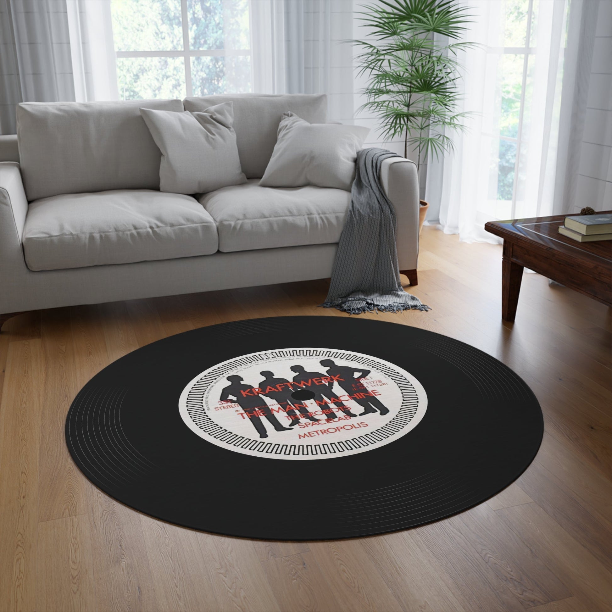 Kraftwerk, The Man Machine, Vinyl Record Mat (Customize a mat on request) - Posterify