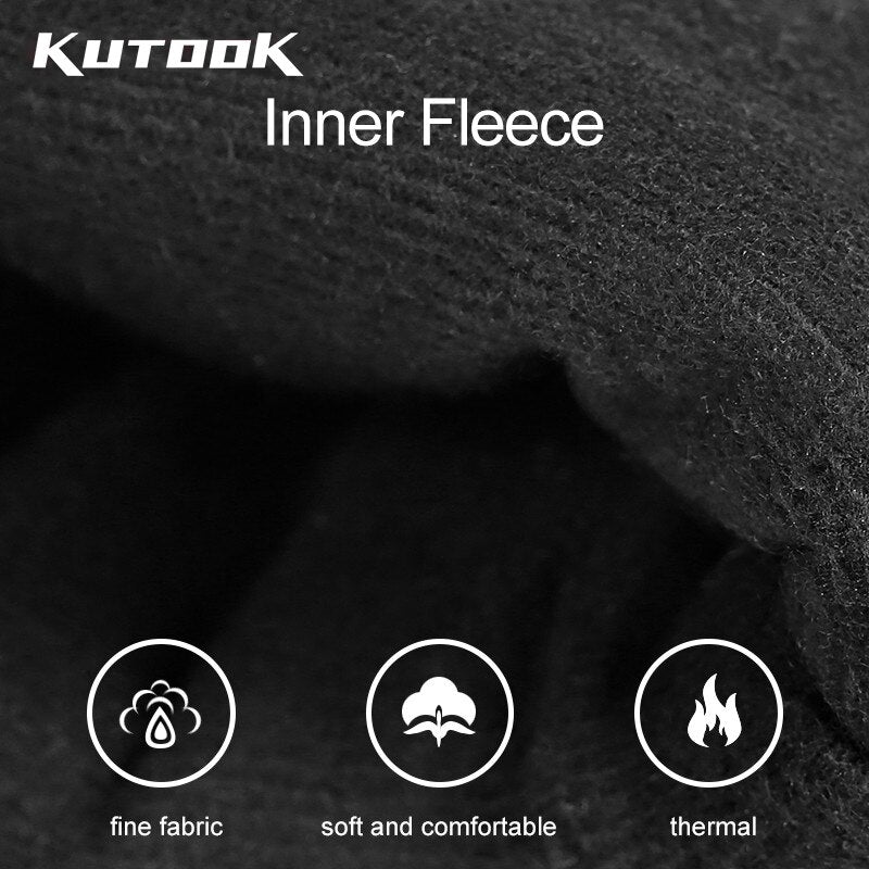 KUTOOK Winter Ski Mittens Windproof Snowboard Mittens Thermal Fleece Lining Skiing Gloves Waterproof Goatskin Palm Outdoor Sport - Posterify