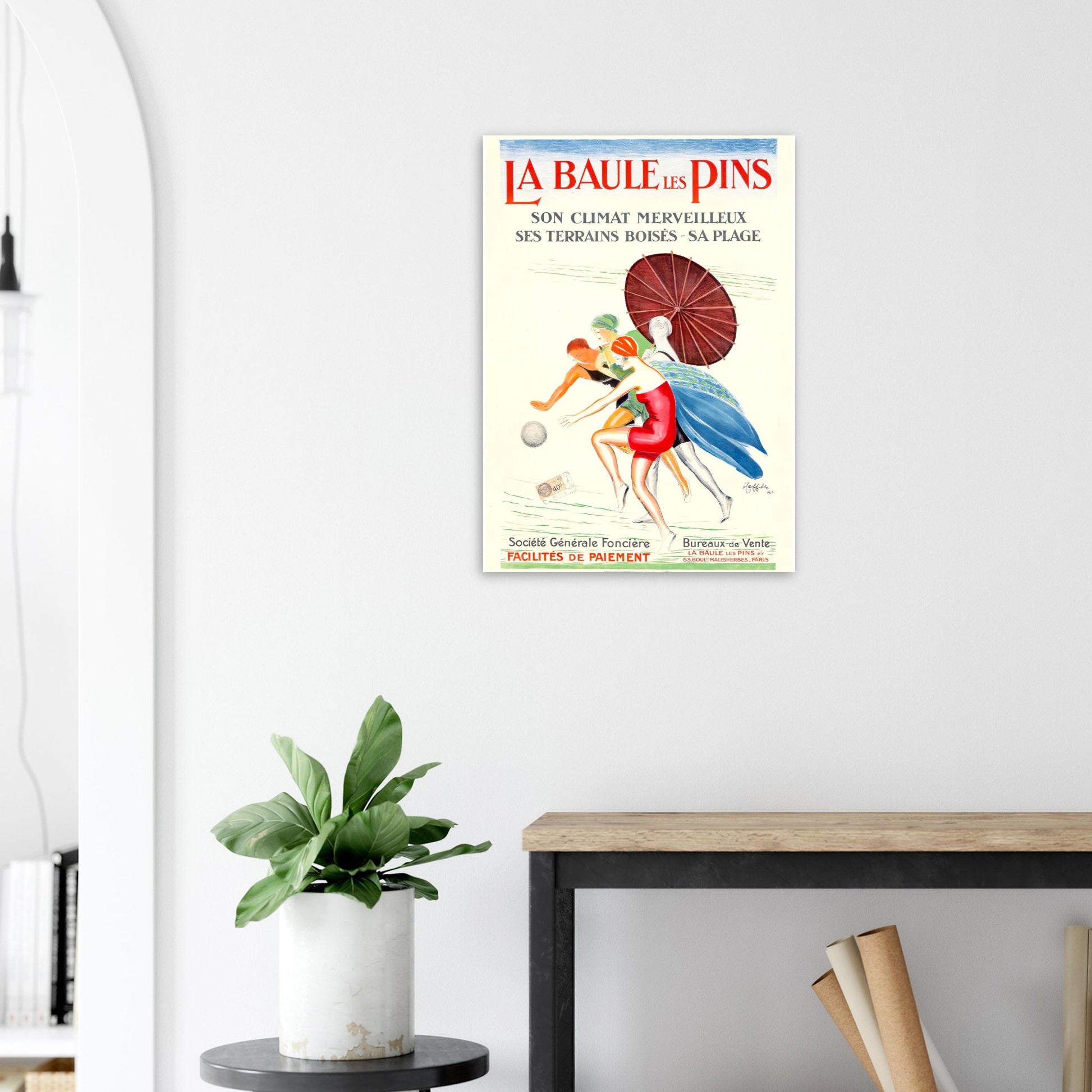 La Baule les Pins Vintage poster reprint on Premium Matte Paper - Posterify