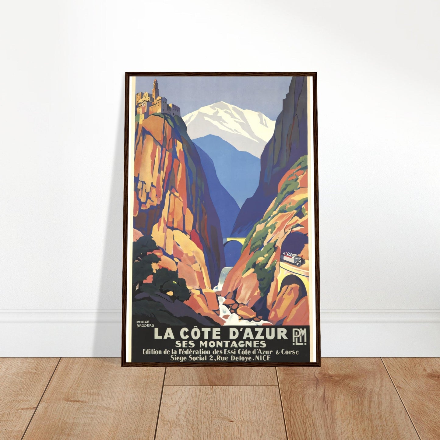 La Côte d'Azur Vintage Poster Reprint on Premium Matte Paper - Posterify