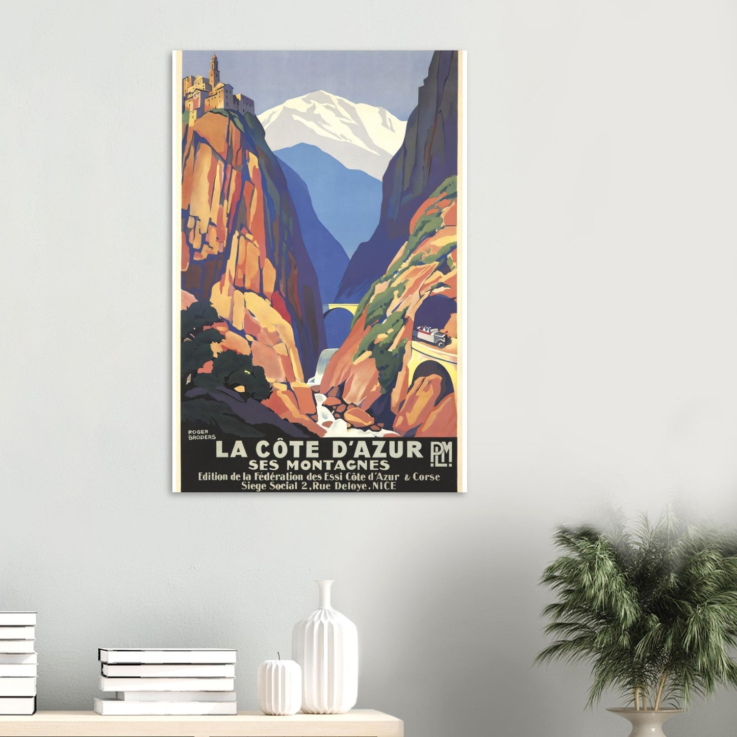 La Côte d'Azur Vintage Poster Reprint on Premium Matte Paper - Posterify