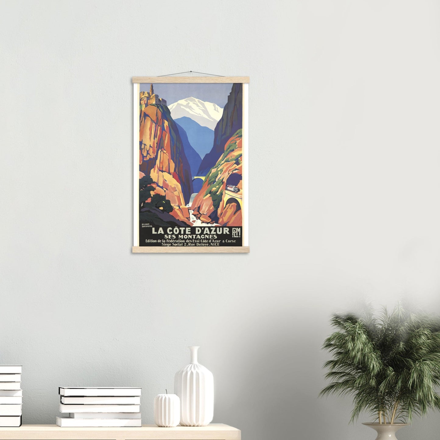 La Côte d'Azur Vintage Poster Reprint on Premium Matte Paper - Posterify