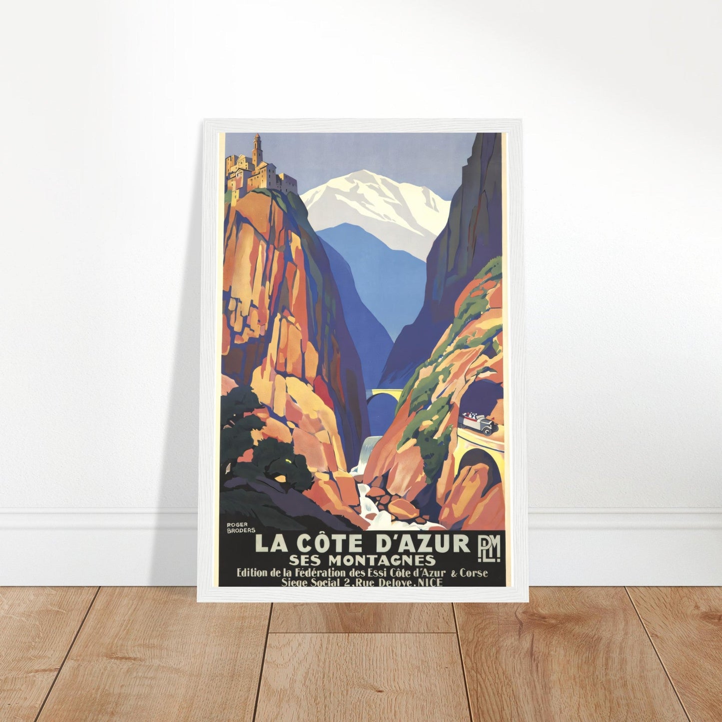 La Côte d'Azur Vintage Poster Reprint on Premium Matte Paper - Posterify