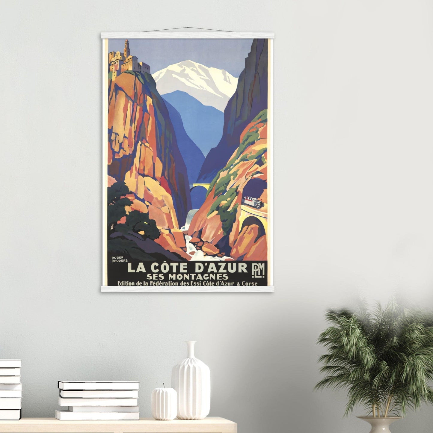 La Côte d'Azur Vintage Poster Reprint on Premium Matte Paper - Posterify