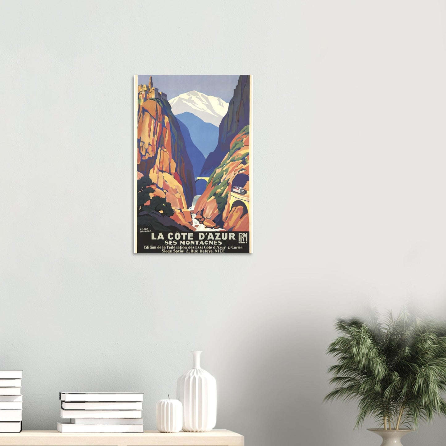 La Côte d'Azur Vintage Poster Reprint on Premium Matte Paper - Posterify