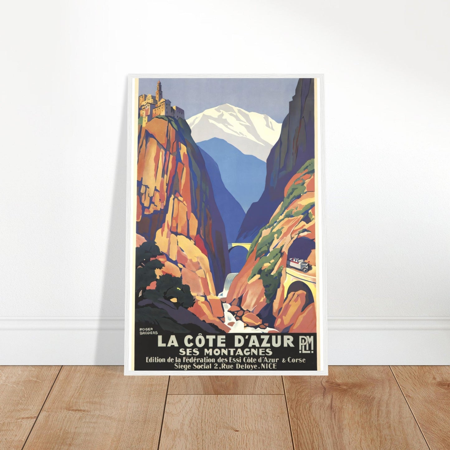 La Côte d'Azur Vintage Poster Reprint on Premium Matte Paper - Posterify