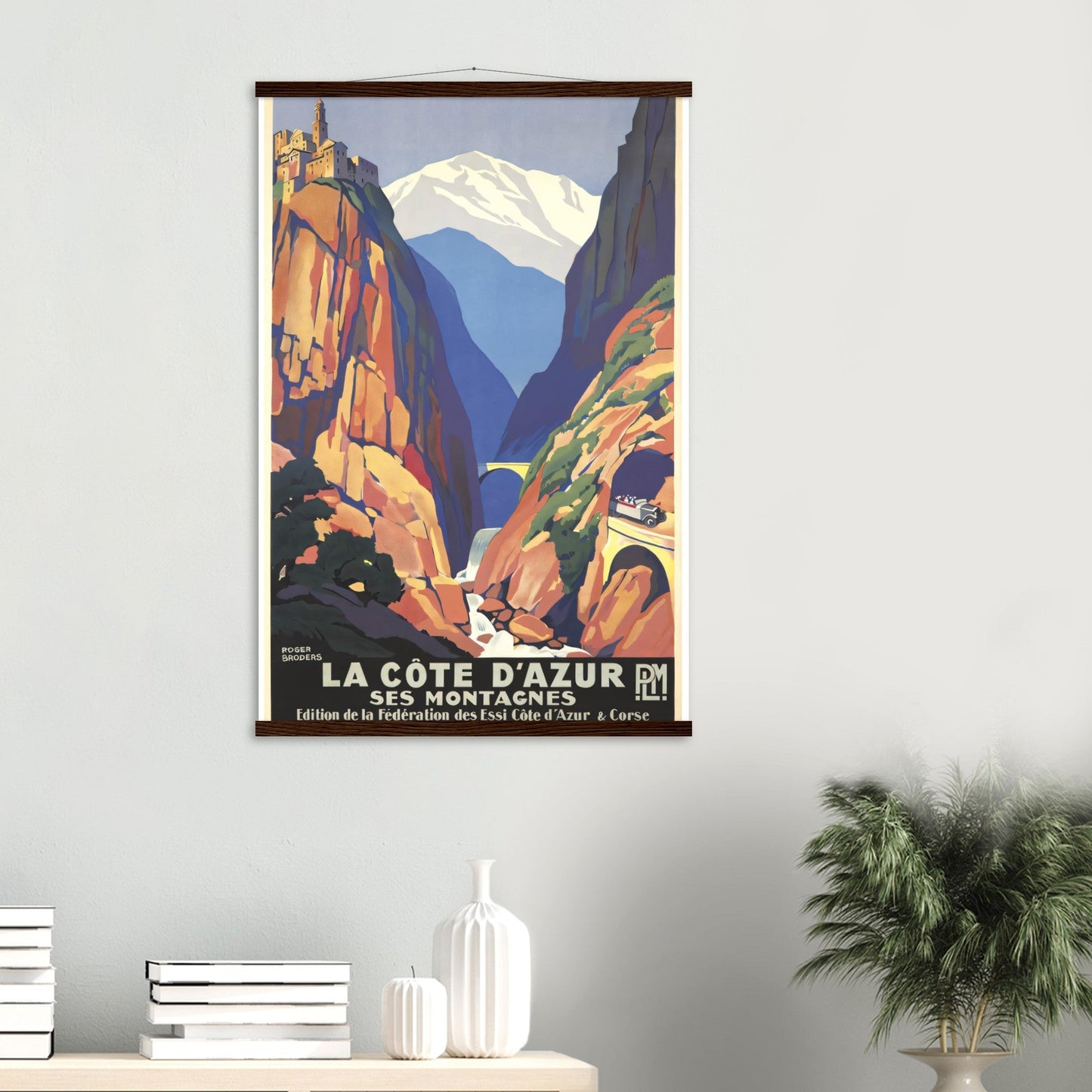 La Côte d'Azur Vintage Poster Reprint on Premium Matte Paper - Posterify