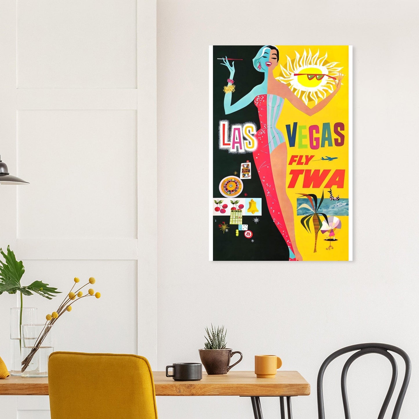 Las Vegas Vintage Poster Reprint on Premium matte Paper - Posterify