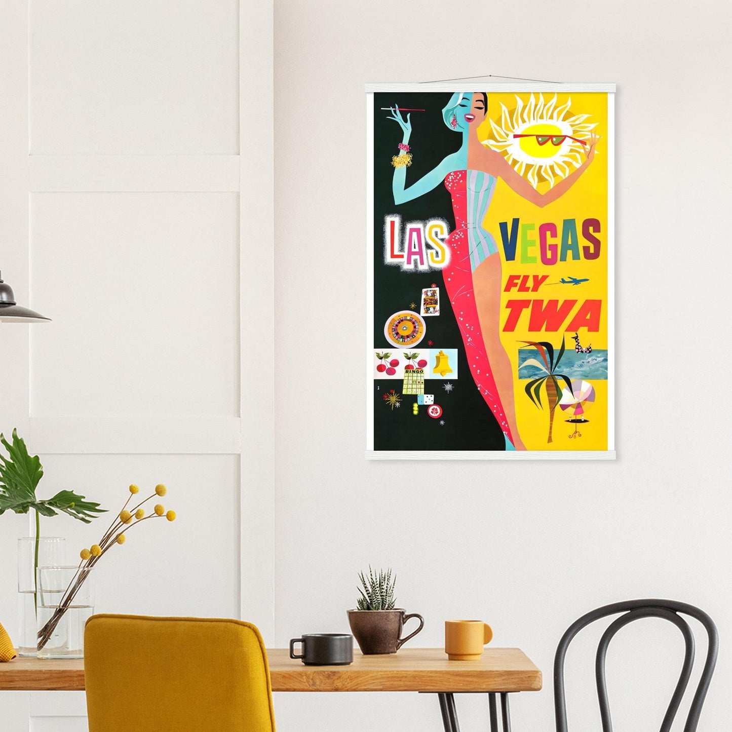 Las Vegas Vintage Poster Reprint on Premium matte Paper - Posterify