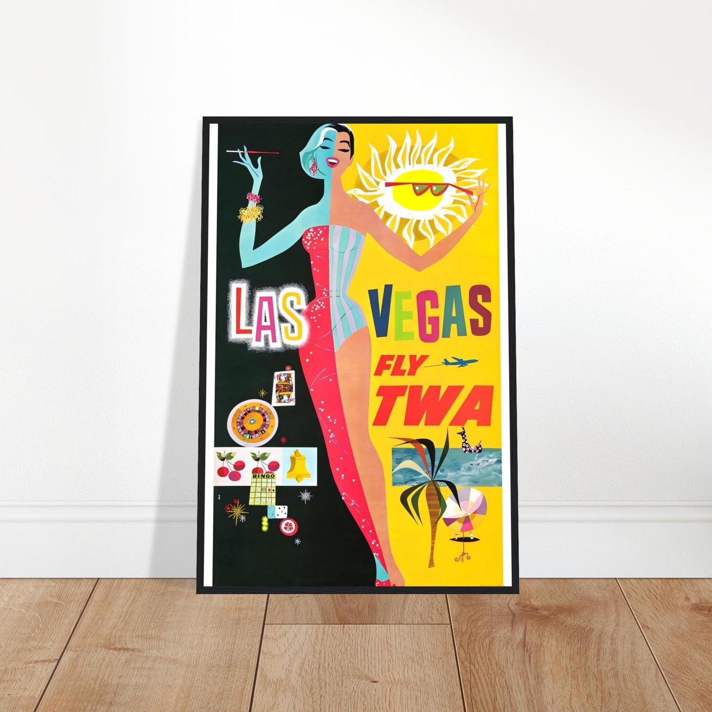 Las Vegas Vintage Poster Reprint on Premium matte Paper - Posterify