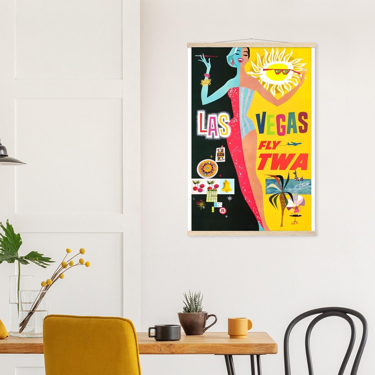 Las Vegas Vintage Poster Reprint on Premium matte Paper - Posterify