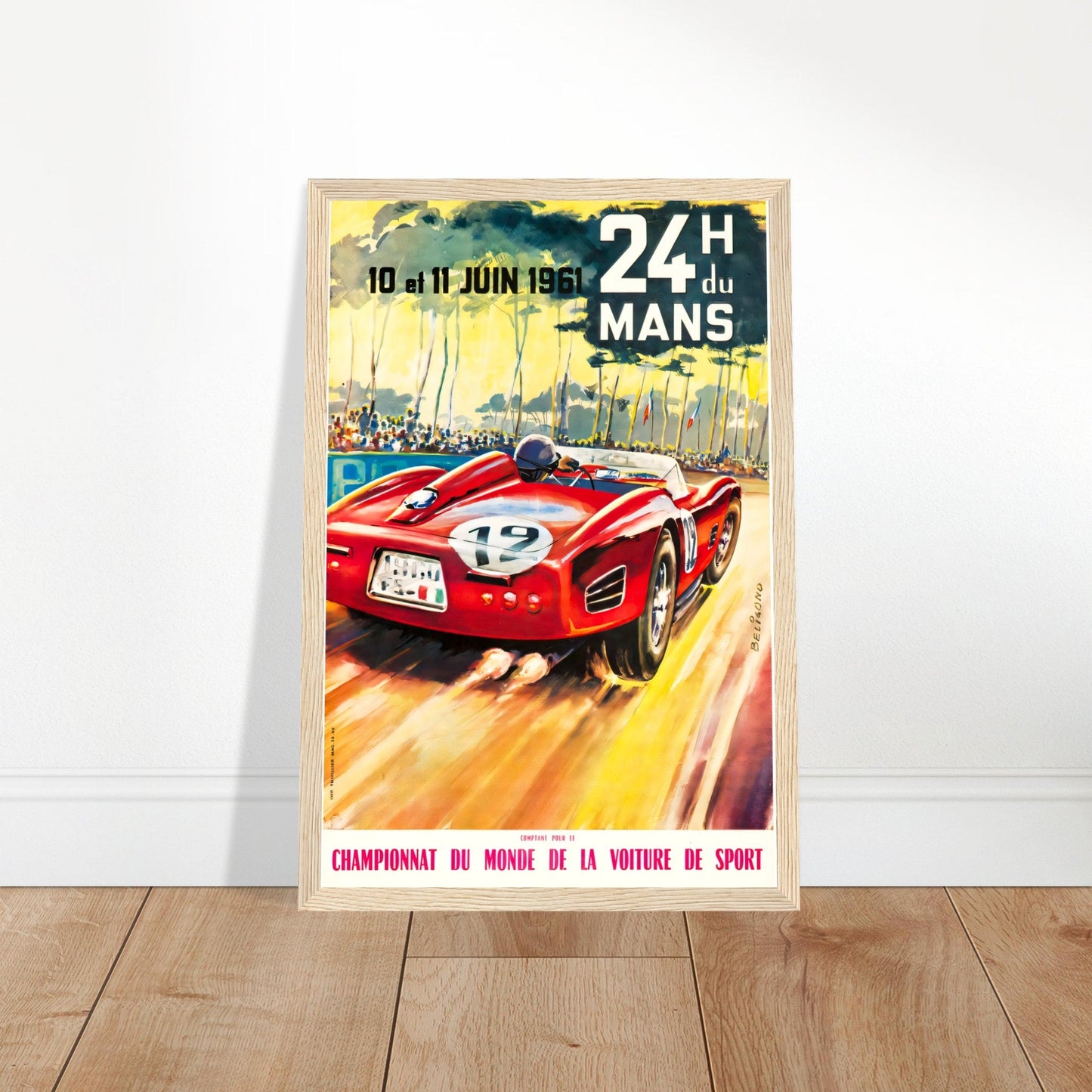 Le Mans Vintage Poster Reprint on Premium Matte Paper - Posterify