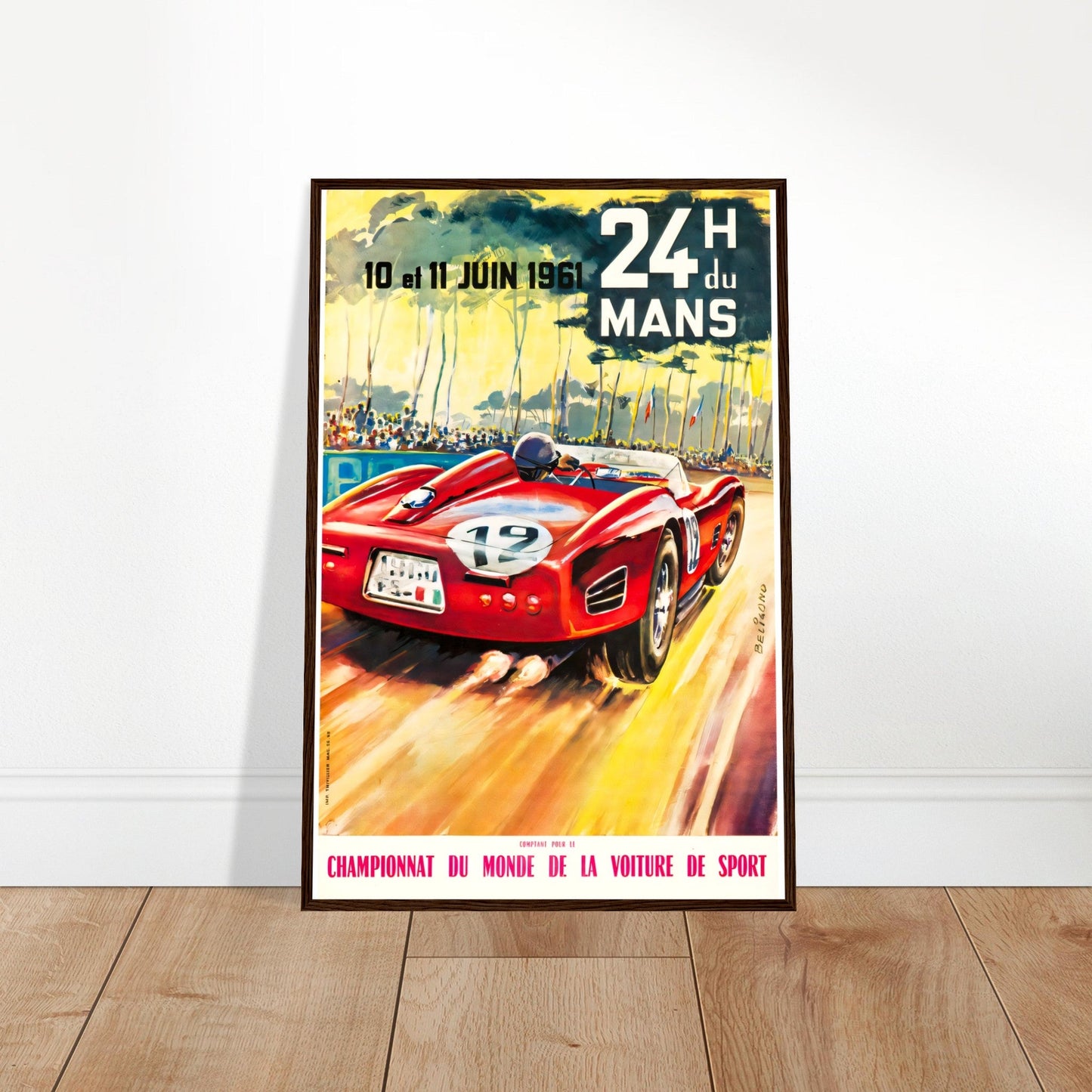 Le Mans Vintage Poster Reprint on Premium Matte Paper - Posterify