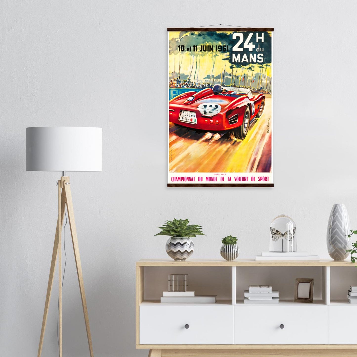 Le Mans Vintage Poster Reprint on Premium Matte Paper - Posterify