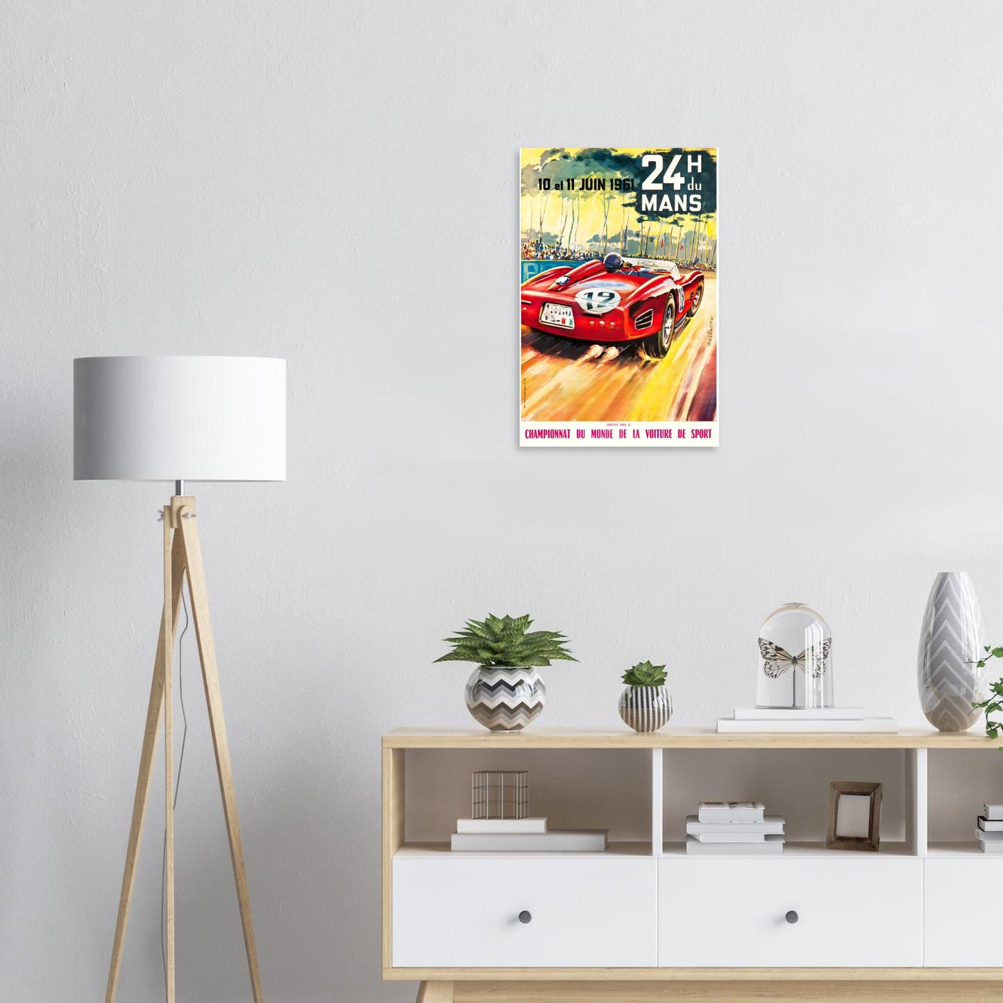 Le Mans Vintage Poster Reprint on Premium Matte Paper - Posterify