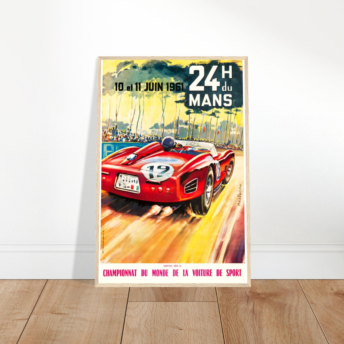 Le Mans Vintage Poster Reprint on Premium Matte Paper - Posterify