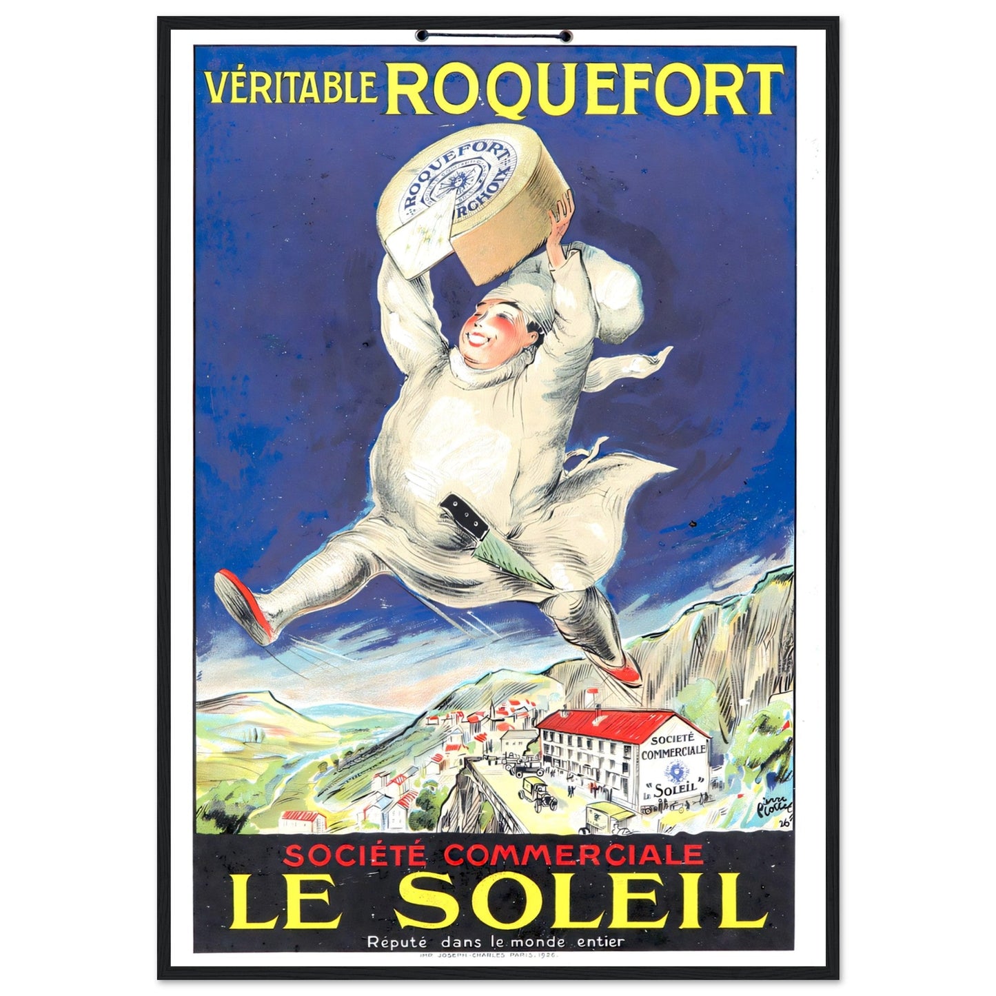 Le Soliel Vintage poster reprint on Premium Matte Paper - Posterify