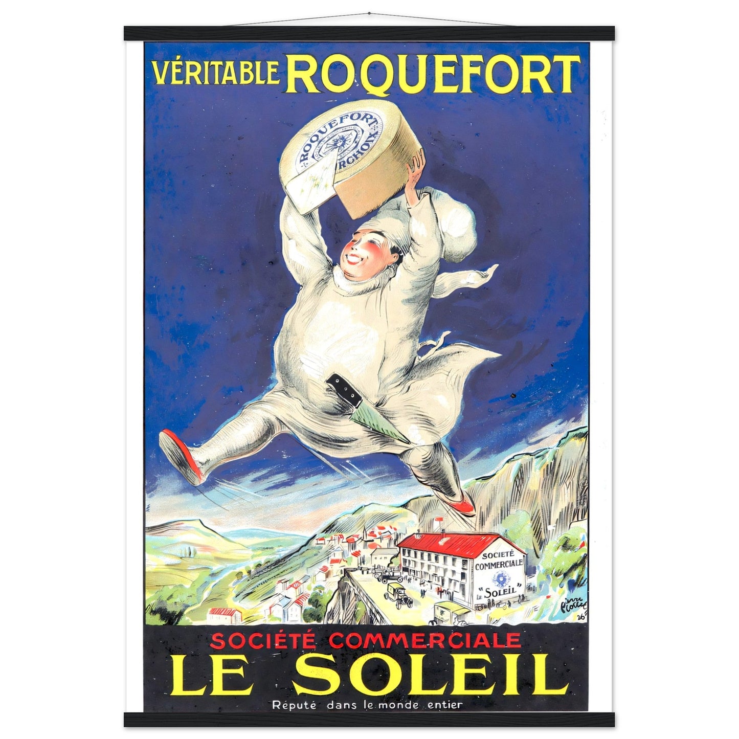 Le Soliel Vintage poster reprint on Premium Matte Paper - Posterify