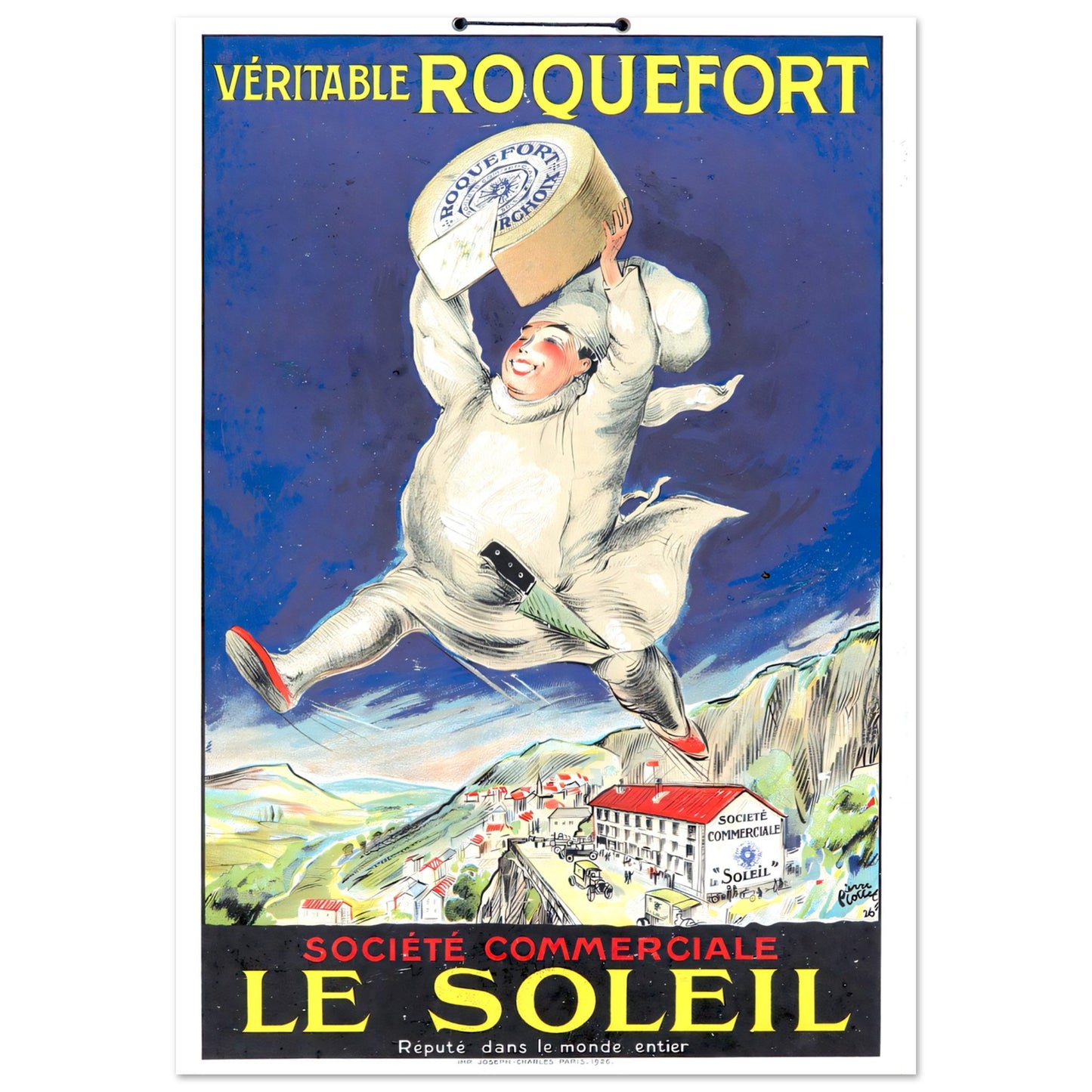 Le Soliel Vintage poster reprint on Premium Matte Paper - Posterify