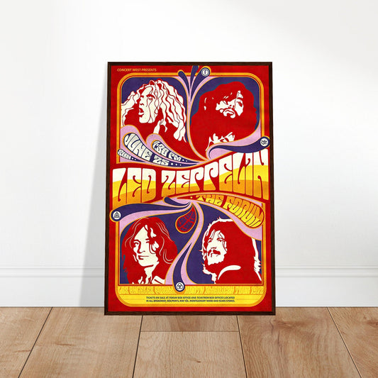 Led Zeppelin Vintage Poster Reprint on Premium Matte Paper - Posterify