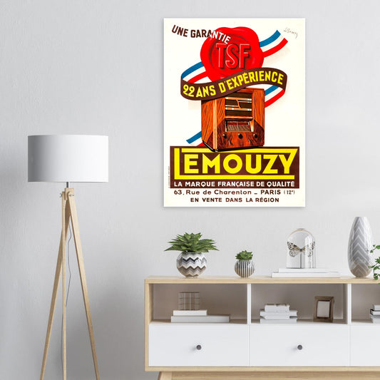 Lemouzy Vintage Poster Reprint on Premium Matte Paper - Posterify