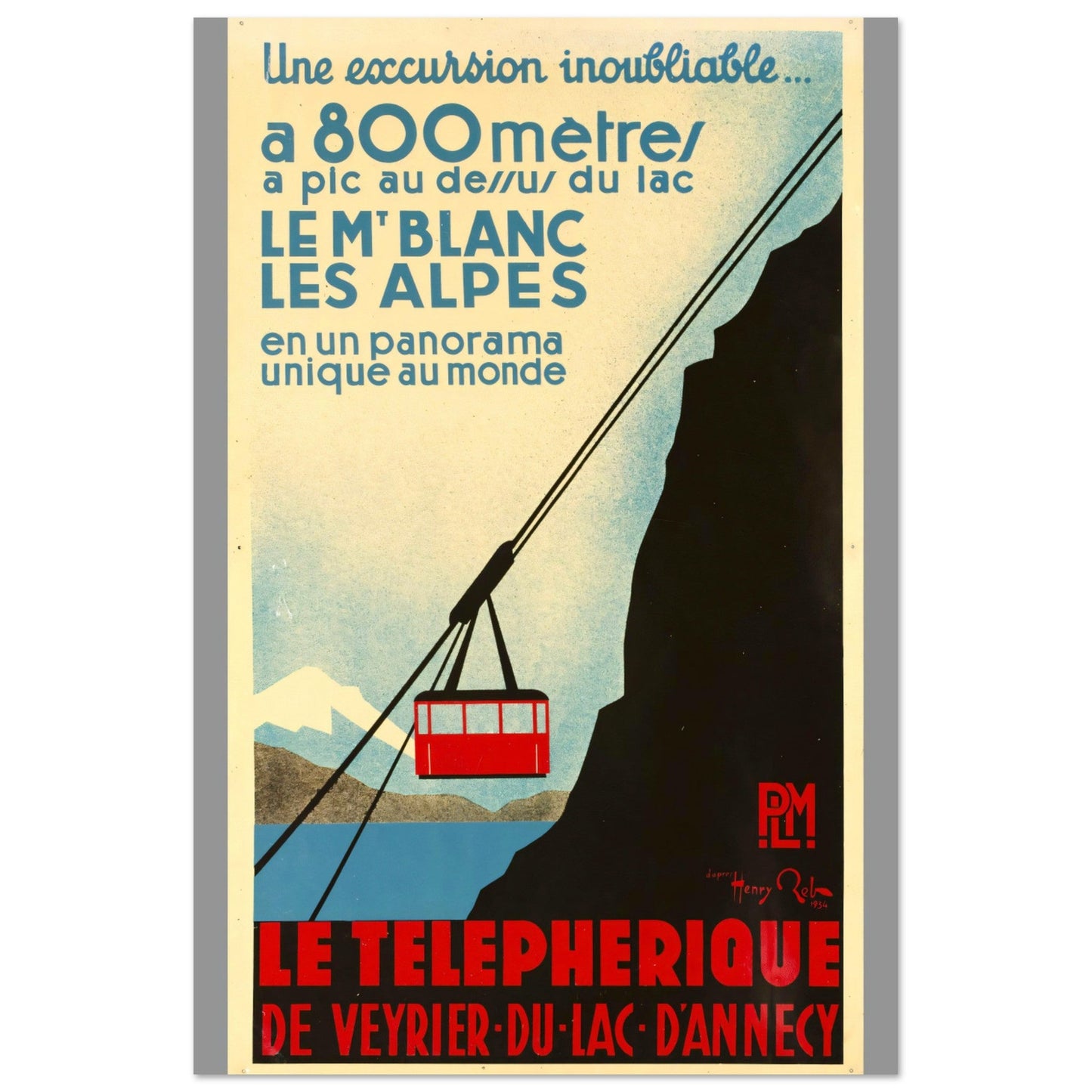 Les Alpes Vintage Premium Matte Paper Poster - Posterify