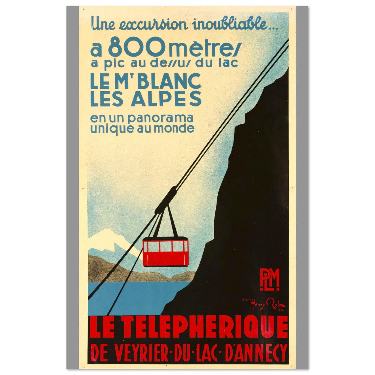 Les Alpes Vintage Premium Matte Paper Poster - Posterify