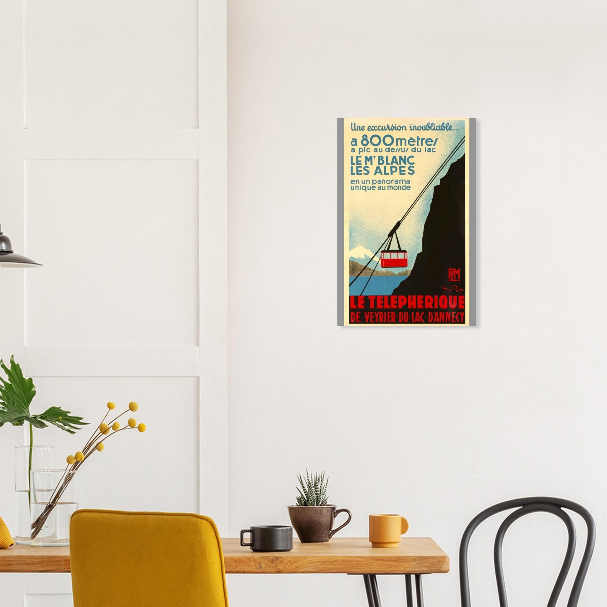 Les Alpes Vintage Premium Matte Paper Poster - Posterify