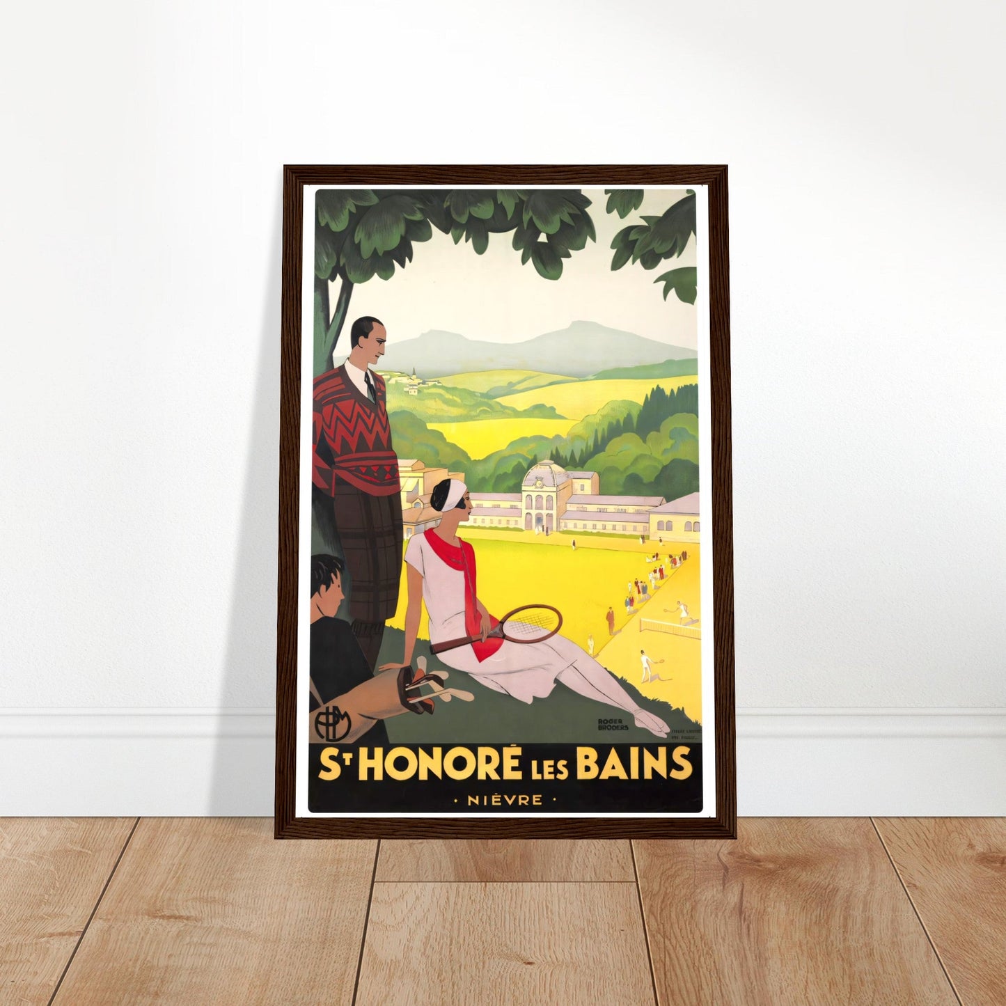 Les Baines Vintage Poster Reprint On Premium Matte Paper - Posterify