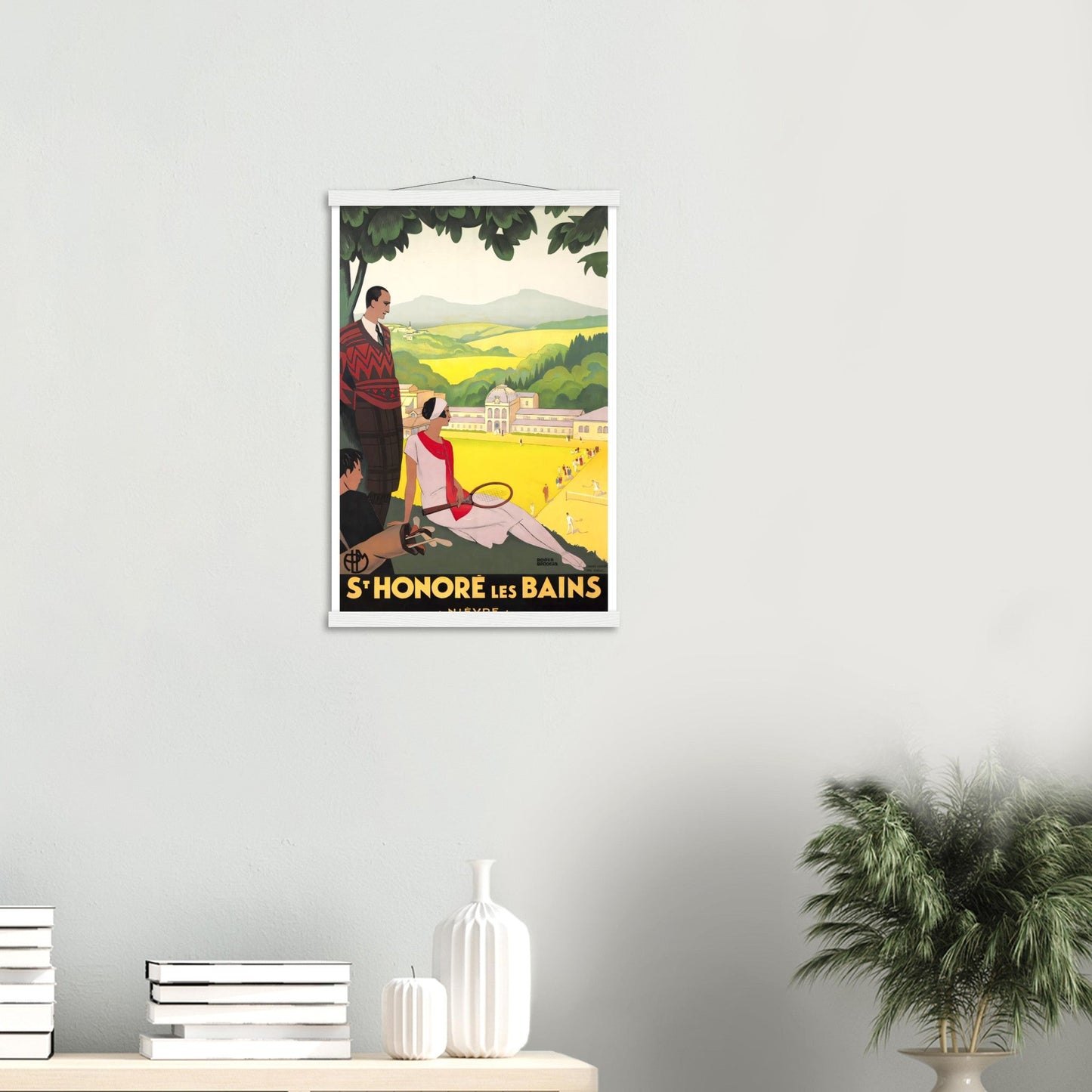 Les Baines Vintage Poster Reprint On Premium Matte Paper - Posterify