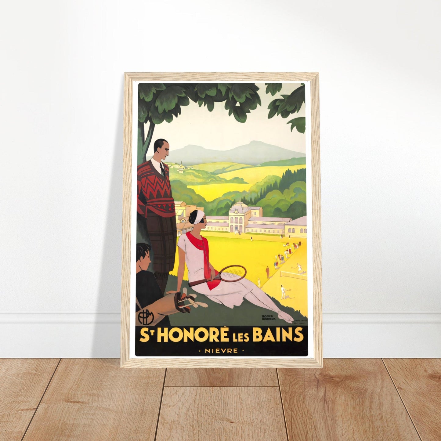 Les Baines Vintage Poster Reprint On Premium Matte Paper - Posterify