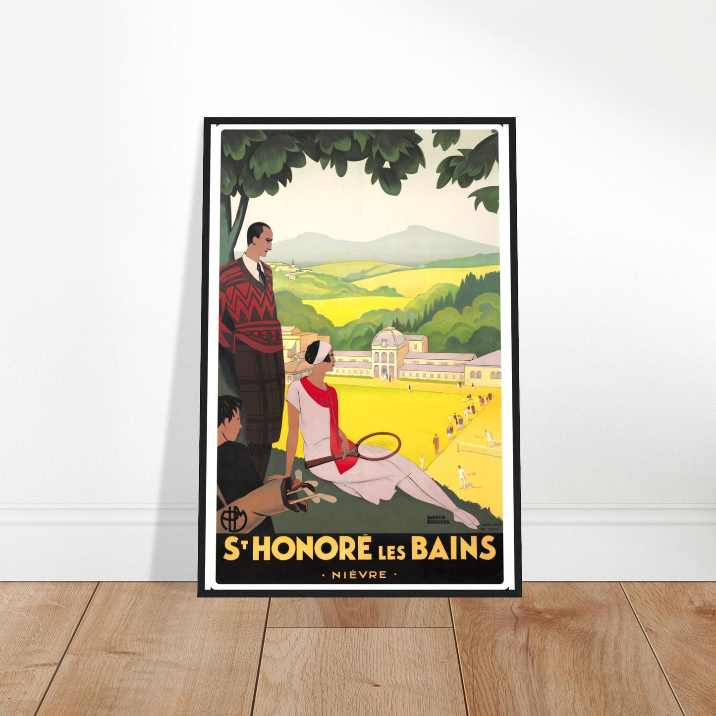 Les Baines Vintage Poster Reprint On Premium Matte Paper - Posterify