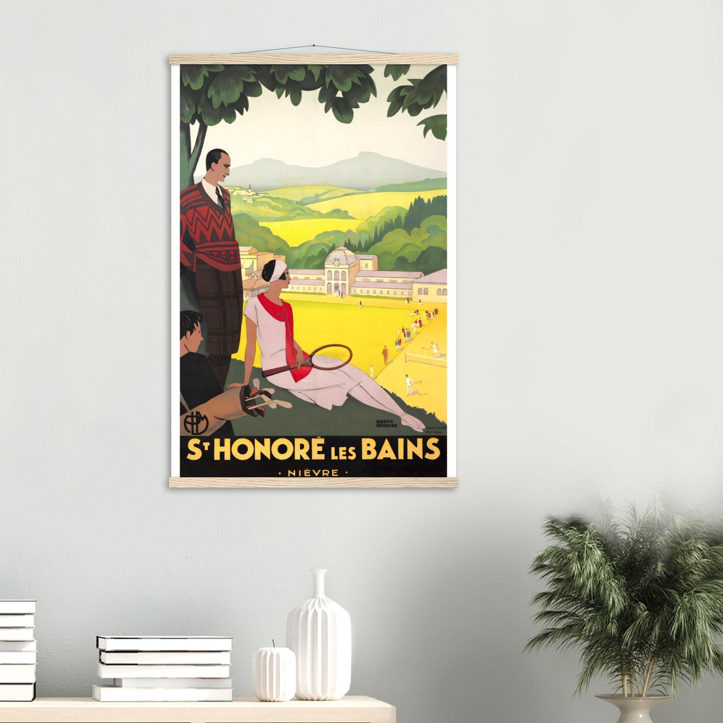 Les Baines Vintage Poster Reprint On Premium Matte Paper - Posterify