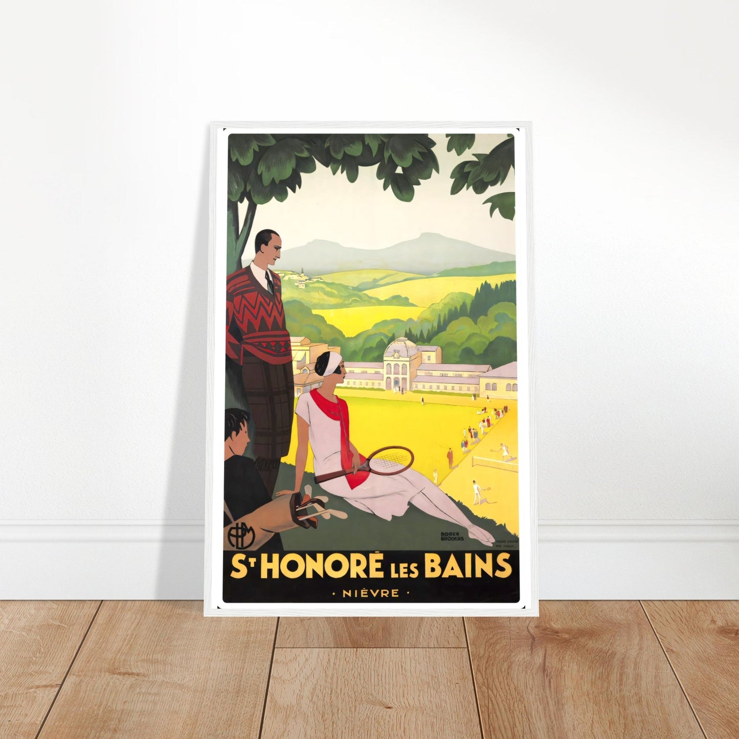 Les Baines Vintage Poster Reprint On Premium Matte Paper - Posterify