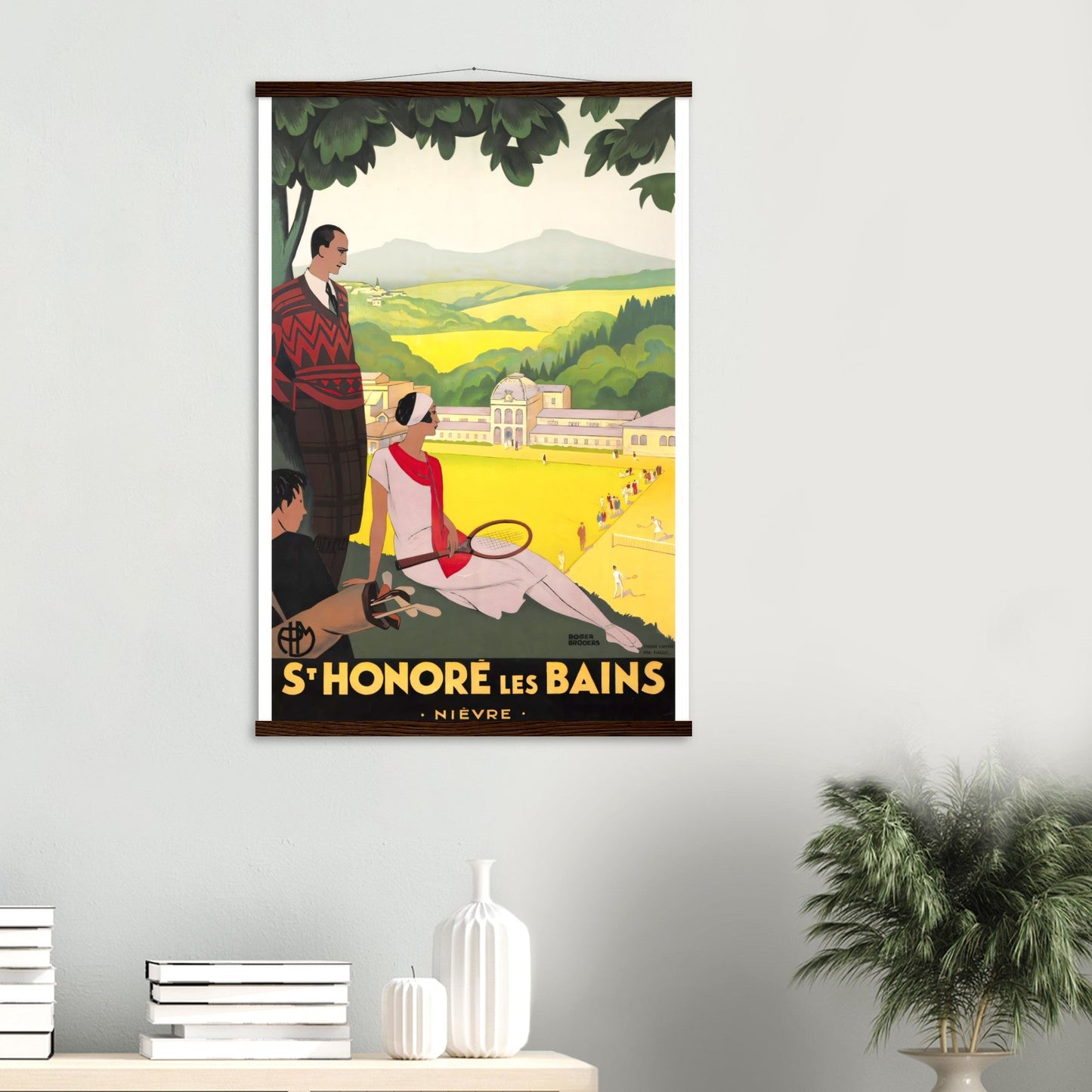 Les Baines Vintage Poster Reprint On Premium Matte Paper - Posterify