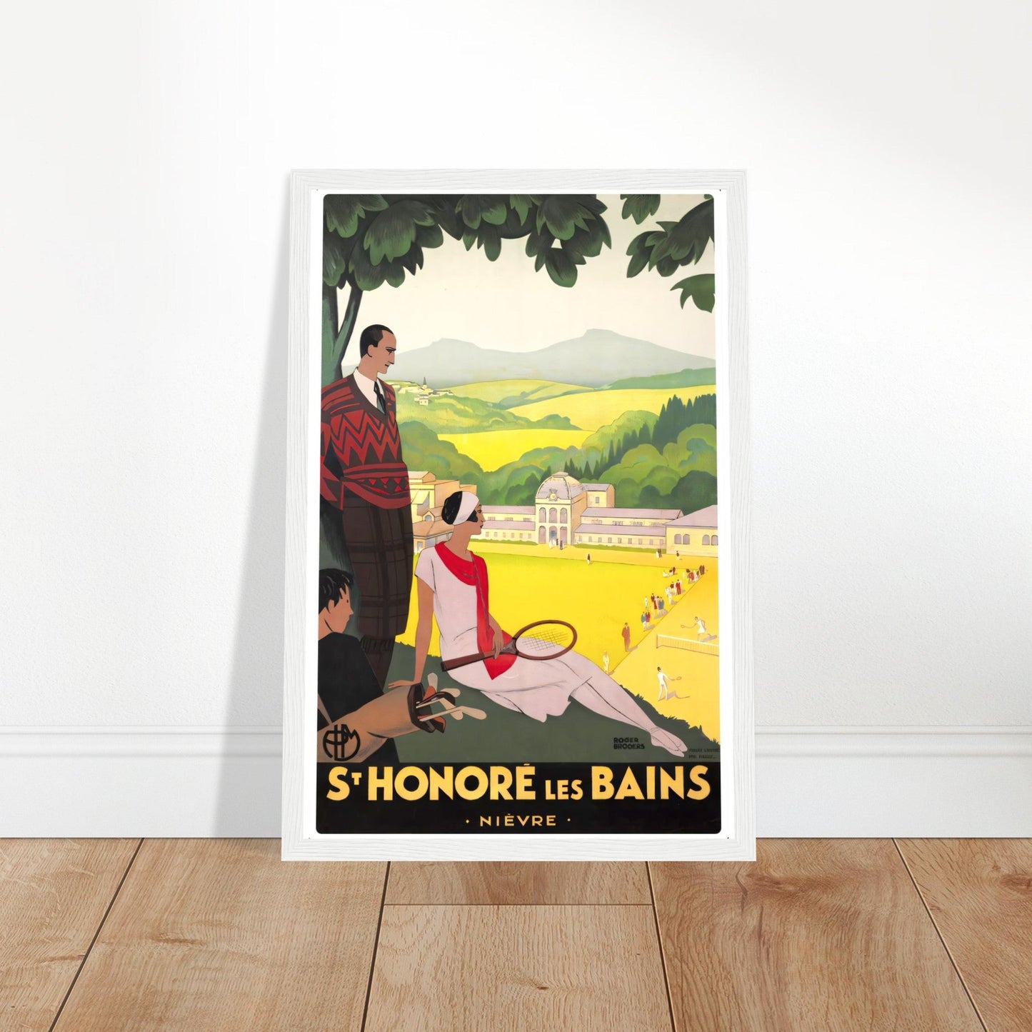 Les Baines Vintage Poster Reprint On Premium Matte Paper - Posterify