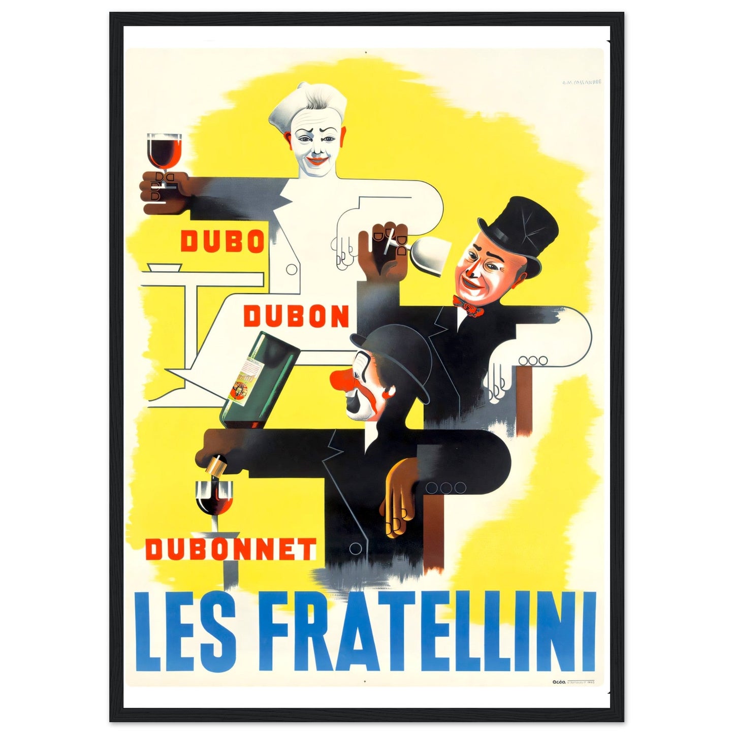 Les Fratellini Vintage poster reprint on Premium Matte Paper - Posterify