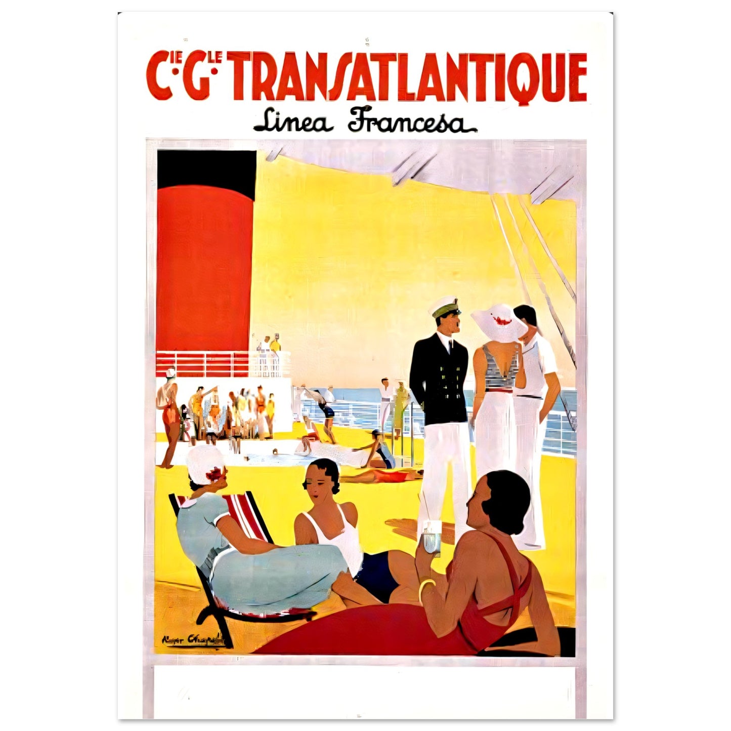 Linea Fransesca Vintage poster reprint on Premium Matte Paper - Posterify