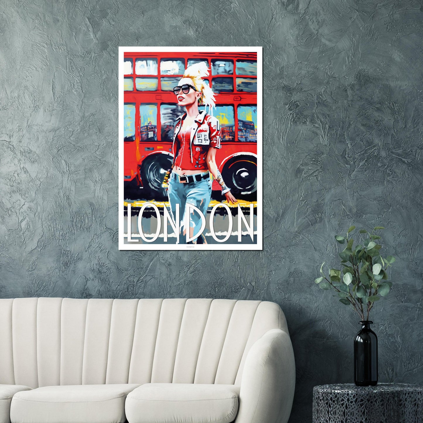 London Punk Poster by Posterity design on Premium Matte Paper - Posterify