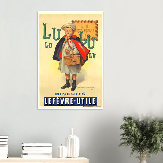 Lu Lu Vintage Poster Reprint on Premium Matte Paper - Posterify