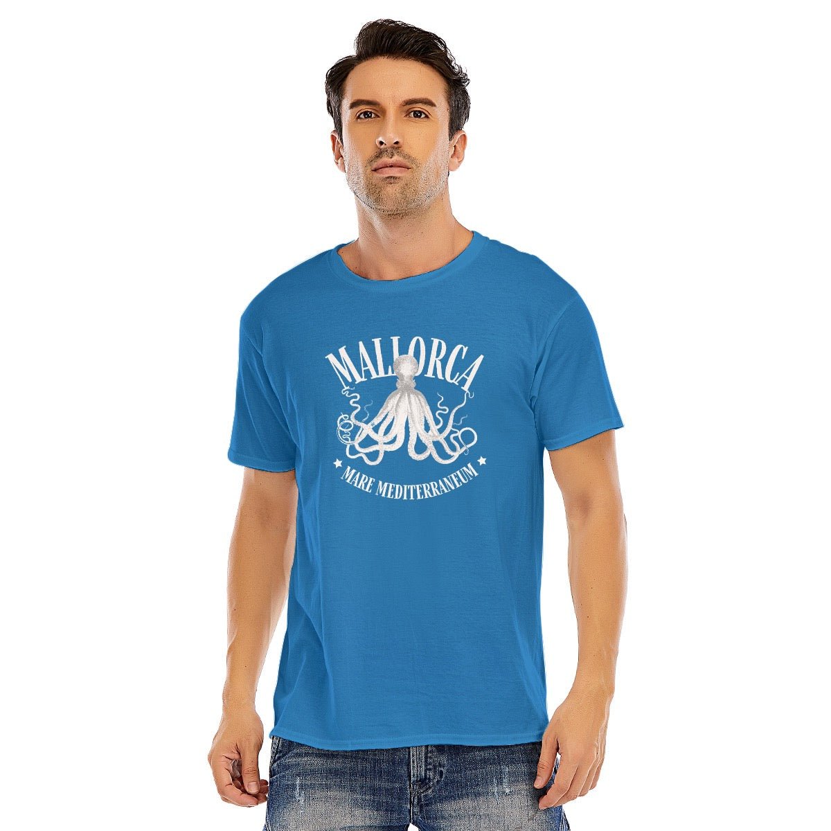 Mallorca Mare Mediterraneum Unisex O - neck Short Sleeve T - shirt - Posterify