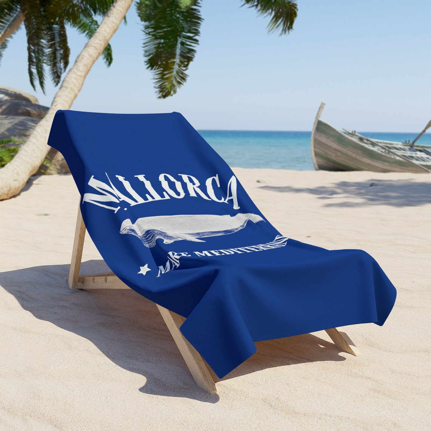 Mallorca Mare Mediterraneum Whale Beach Towel - Posterify