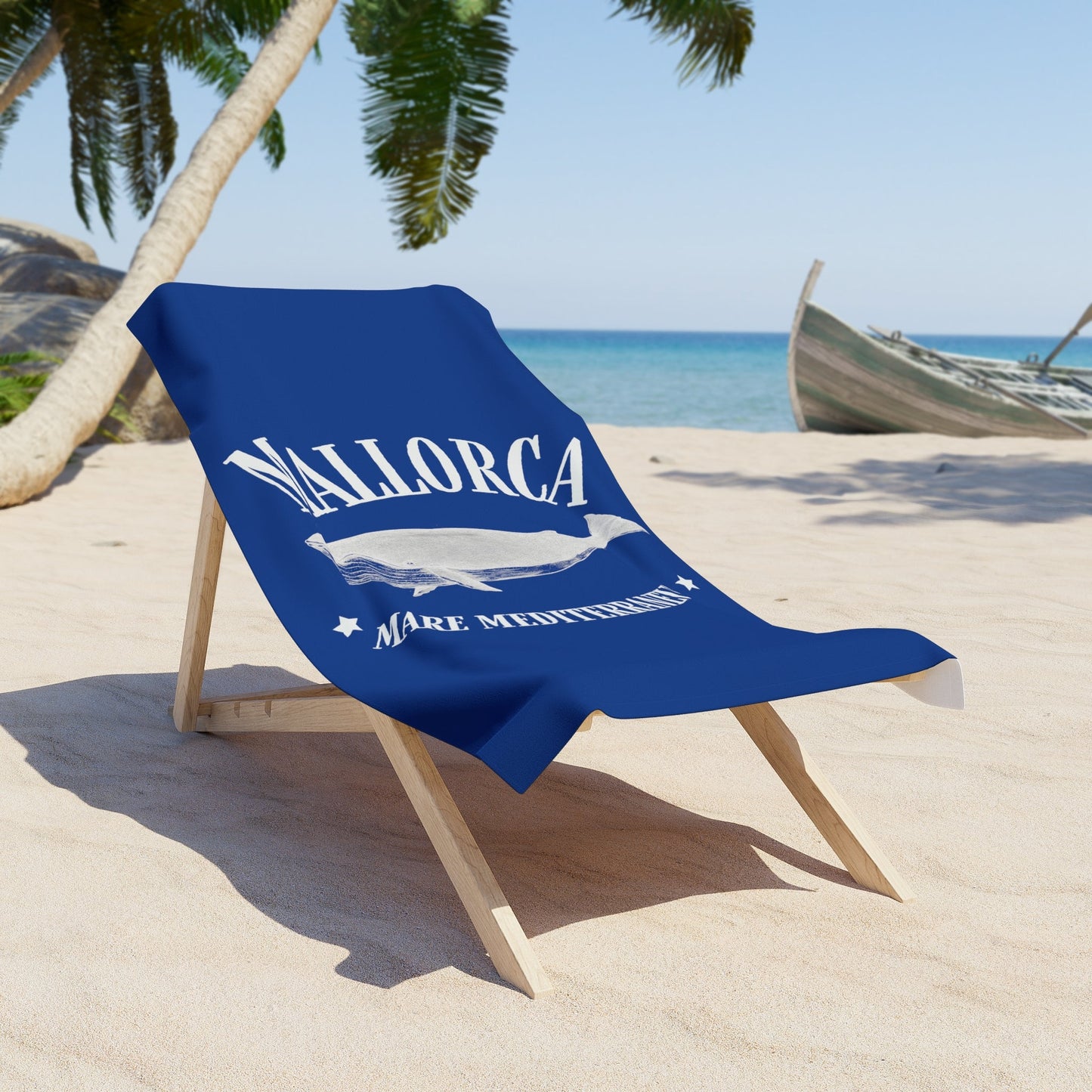 Mallorca Mare Mediterraneum Whale Beach Towel - Posterify