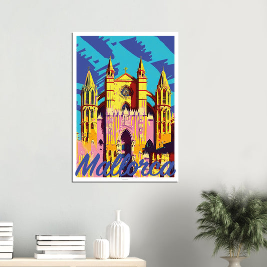 Mallorca Pop Art by Posterify Design on Premium Matte Paper - Posterify